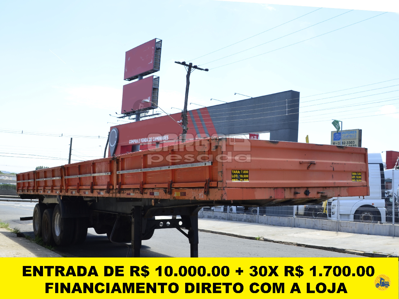 CARRETA SEMI-REBOQUE CARGA SECA Carga Pesada Caminhões SAO PAULO SÃO PAULO SP